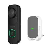 Dahua Slimme WiFi Deurbel set Zwart met Gong (DH-VDKP01-BG)