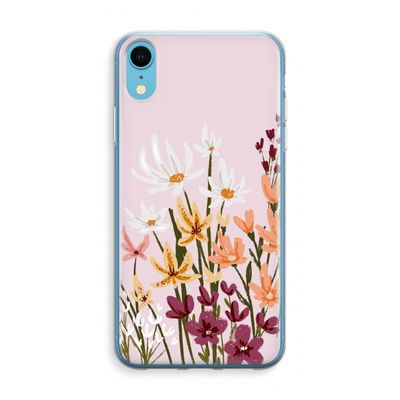 Painted wildflowers: iPhone XR Transparant Hoesje