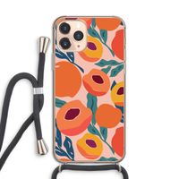 Perzik: iPhone 11 Pro Transparant Hoesje met koord Perzik: iPhone 11 Pro Transparant Hoesje met koord