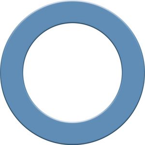 Designa DESIGNA Dartboard Surround Heavy Duty Sky Blue