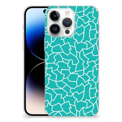 iPhone 14 Pro Max | Hoesje maken | Cracks Blue