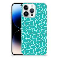 iPhone 14 Pro Max | Hoesje maken | Cracks Blue