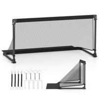 Voetbaldoel Opvouwbaar Voetbaldoel met een Stevig Metalen Frame Weerbestendig PE-net en Vier U-vormige Grondpennen-M