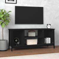 Tv-meubel 102x35x45 cm bewerkt hout zwart - thumbnail