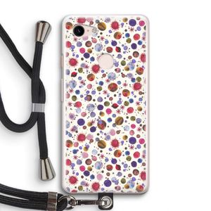Planets Space: Pixel 3 Transparant Hoesje met koord