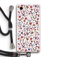 Planets Space: Pixel 3 Transparant Hoesje met koord