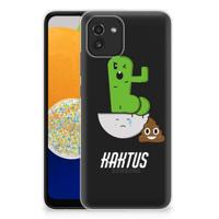 Samsung Galaxy A03 Telefoonhoesje met Naam Cactus Poo