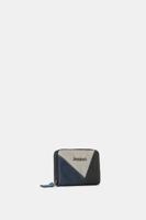 Portemonnee leatherlook met patch - BLUE - U