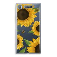 Sunflower and bees: Sony Xperia XZ1 Transparant Hoesje