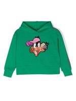 Monnalisa hoodie Daffy Duck - Vert