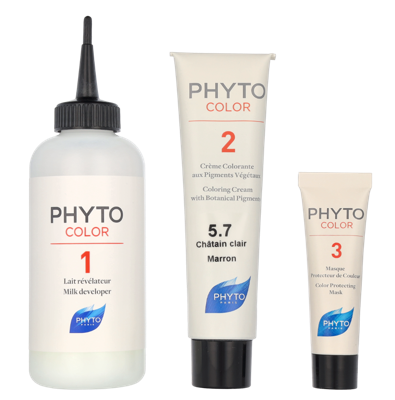 Phyto Phytocolor Permanent Color 5.7 Châtain Clair Marron Haarverf 112 ml