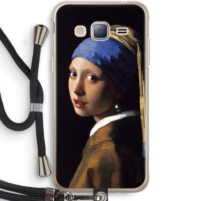 The Pearl Earring: Samsung Galaxy J3 (2016) Transparant Hoesje met koord