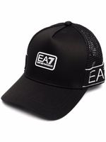 Ea7 Emporio Armani casquette à logo imprimé - Noir - thumbnail