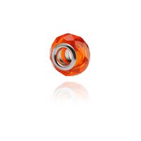 Bead voor beadsarmbanden Glas / Chirurgisch staal 316L Beads - thumbnail