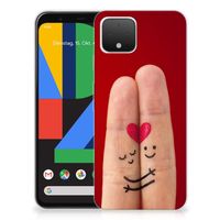 Google Pixel 4 Silicone Back Cover Liefde - Origineel Romantisch Cadeau