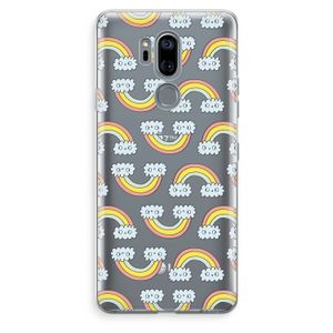 Regenboog: LG G7 Thinq Transparant Hoesje