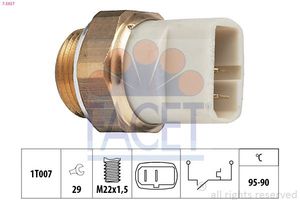 Temperatuurschakelaar, radiateurventilator 75027