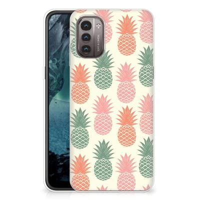 Nokia G21 | G11 | Siliconen Case | Ananas