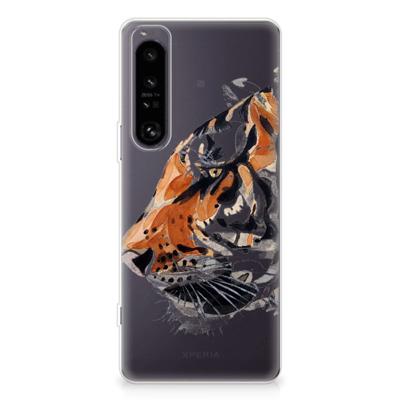 Smartphone hoesje Sony Xperia 1 IV Watercolor Tiger