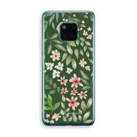 Botanical green sweet flower heaven: Huawei Mate 20 Pro Transparant Hoesje