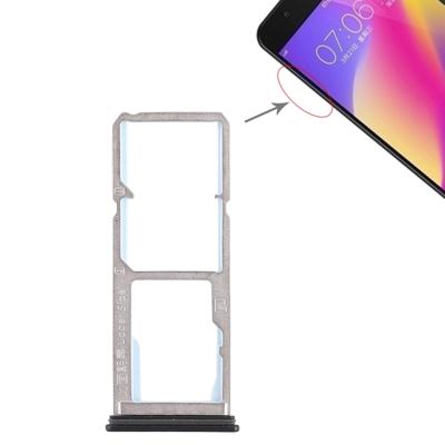 2 x SIM kaarthouder + Micro SD Card lade voor Vivo Y69(Black)