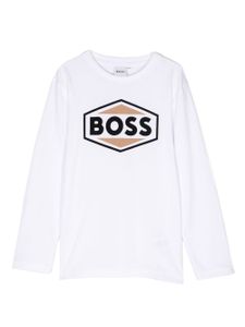 BOSS Kidswear t-shirt à logo imprimé - Blanc