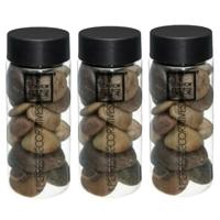 Grote decoratie stenen - bruin - 3x pot 750 gram - hobby - decoratiestenen