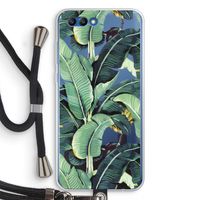 Bananenbladeren: Honor 10 Transparant Hoesje met koord