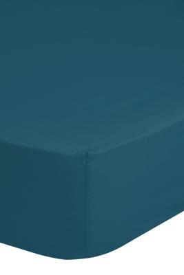 HIP Hoeslaken, Petrol - (90x220 cm) - Katoen Satijn
