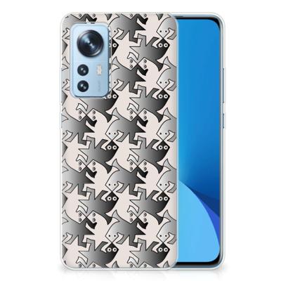 Xiaomi 12 | 12X | TPU Hoesje | Salamander Grey