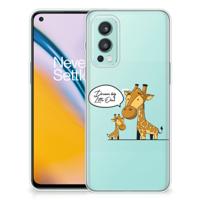 OnePlus Nord 2 5G Telefoonhoesje met Naam Giraffe