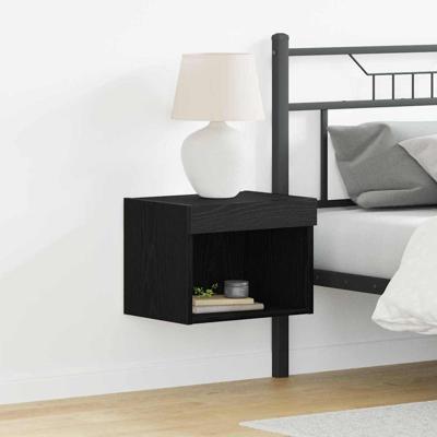 TV-kast 2 pcs Zwart Eiken 40 x 30 x 30 cm Bewerkt hout