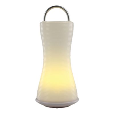 Duurzame led tafellantaarn met draagbeugel / 50 uur licht op 3x AA waterproof