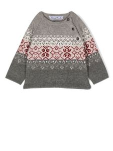 Tartine Et Chocolat pull en maille Fair Isle - Gris