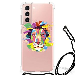 Samsung Galaxy S21 FE Stevig Bumper Hoesje Lion Color