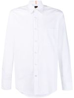 BOSS chemise en coton à manches longues - Blanc