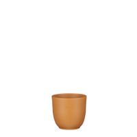 Tusca pot round brown matt - h9xd10cm - Mica Decorations - thumbnail