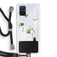 Hang In There: Samsung Galaxy A71 Transparant Hoesje met koord