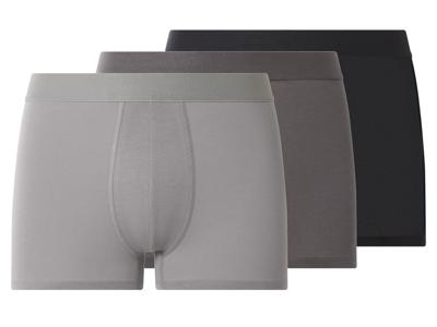 esmara Men Set van 3 heren boxers (Zwart/grijs, S)