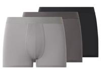 esmara Men Set van 3 heren boxers (Zwart/grijs, S)