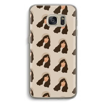 Bonjour mon amour: Samsung Galaxy S7 Transparant Hoesje