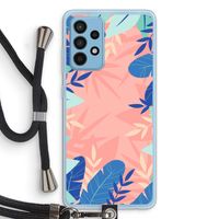 Tropisch: Samsung Galaxy A52 Transparant Hoesje met koord