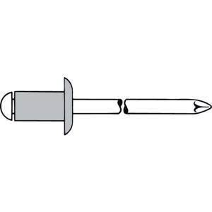 Gesipa 1454050 Popnagel (Ø x l) 5 mm x 20 mm Staal Aluminium 250 stuk(s)