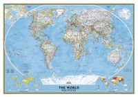 Prikbord 82PM Wereldkaart, politiek, 110 x 77 cm | National Geographic