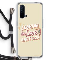 Pizza is the answer: OnePlus Nord CE 5G Transparant Hoesje met koord