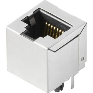 Weidmüller RJ45C5 T1V 4.0N4N TY RJ45-aansluitstekker CAT 5 2436450000 Bus, inbouw verticaal Aantal polen 8 Zilver, Zwart 300 stuk(s)