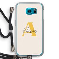 Amber Script: Samsung Galaxy S6 Transparant Hoesje met koord
