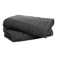 Fresh & Co 2-PACK: Handdoeken - Antraciet - 60 x 110 cm