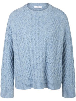 Trui structuurpatroon Van Peter Hahn blauw Trui structuurpatroon Van Peter Hahn blauw