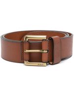 Polo Ralph Lauren ceinture en cuir à logo embossé - Marron